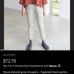 LinenFox Nova Pant Medium in beige